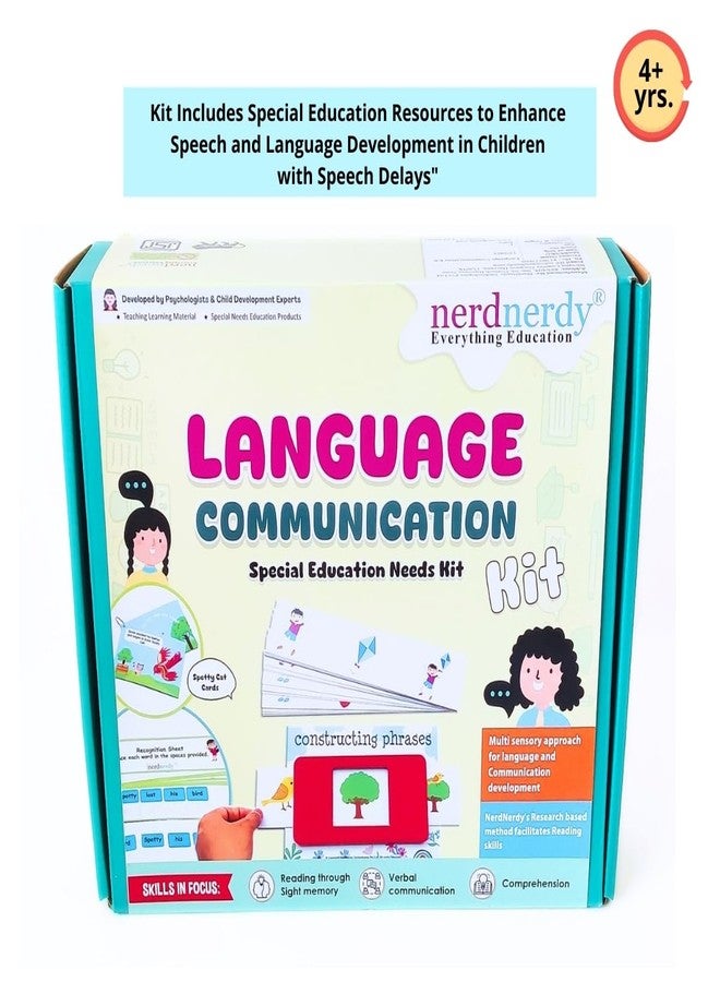 NerdNerdy Language & Communication Kit for Speech Development | Autism | ABA Tools | Sensory Materials | Language Development | Social Skills | Speech Delay Support | Therapy Tool - Image 2
